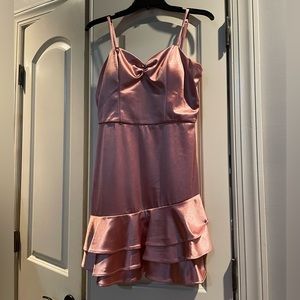 ByBy size 5 rose gold/ pink dress
